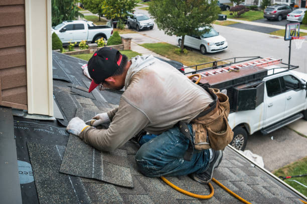 Professional Roof Repair technician working in Kitts Hill, OH